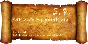Sárközy Valéria névjegykártya
